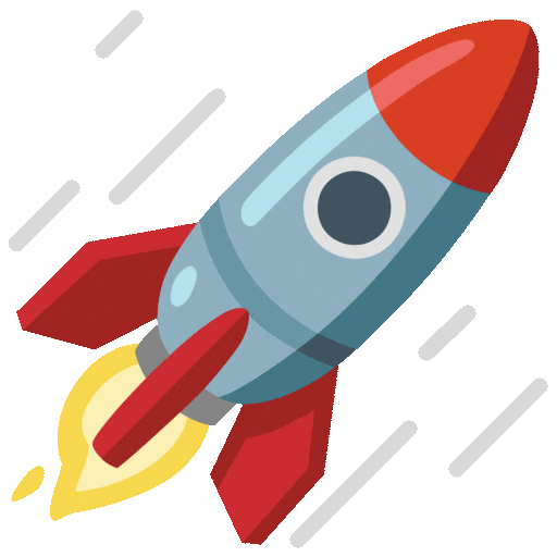 Rakete – Symbol für schnelle Umsetzung